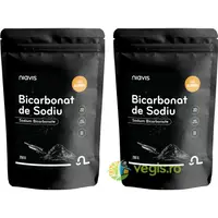 Pachet Bicarbonat de Sodiu fara Aluminiu Pulbere Naturala 250g+250g