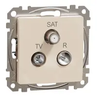 Sedna Design, Priza TV-R-SAT intermediara 7dB, bej