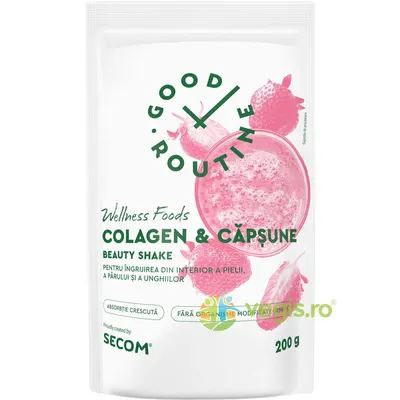 Colagen si Capsune Beauty Shake 200g