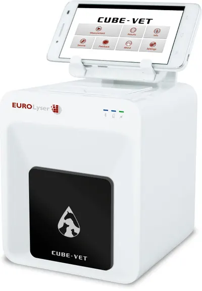 ANALIZOR DE IMUNOLOGIE VETERINARA CUBE-VET cu accesorii standard si printer extern Seiko + Kit start