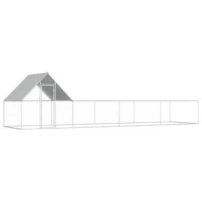 Gossi cotet pentru pasari, 8 x 2 x 2 m, otel galvanizat