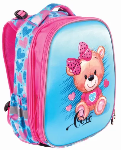 Ghiozdan școlar Pulse Anatomic - Cube Teddy, 2 compartimente