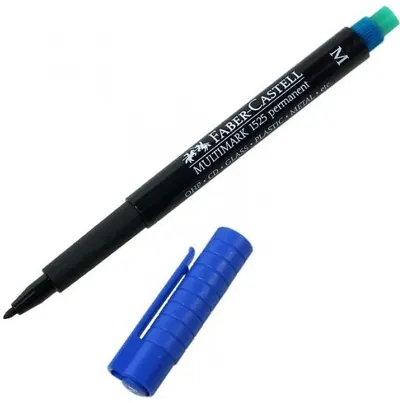 Liner permanent Faber-Castell Multimark - M, 0.1 mm, albastru