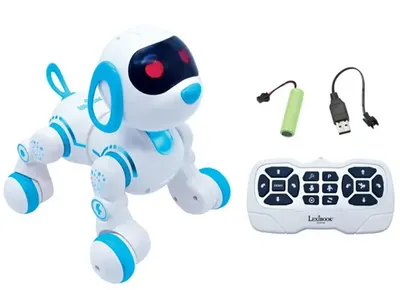 Jucărie interactivă Lexibook Power Puppy – Câine robot Jr, cu telecomandă, albastru