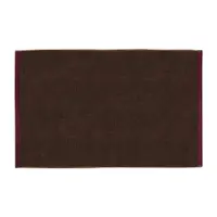 Covoraș de baie maro din bumbac organic 50x80 cm Soft – Mette Ditmer Denmark