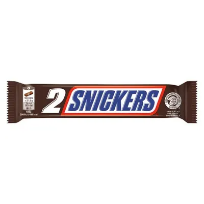 Snickers baton ciocolata cu lapte cu arahide proaspat prajite 2 x 37,5 g (75 g) Engros