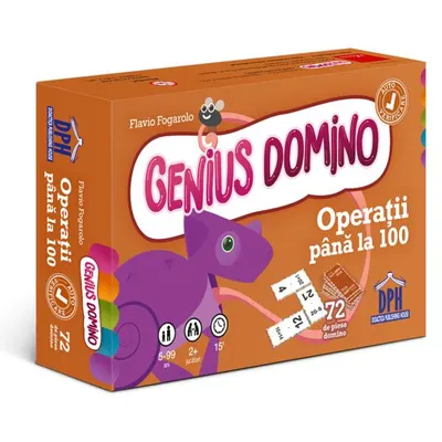 Genius domino: Operații până la 100 - Board book - Flavio Fogarolo