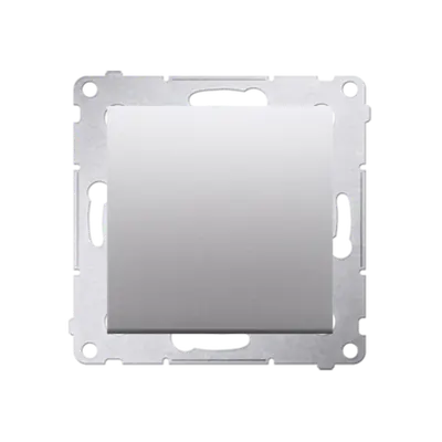 Buton comanda fara pictograma,10A, 250V~, conectare rapida (fitinguri push-in), silver mat metalic
