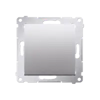 Buton comanda fara pictograma,10A, 250V~, conectare rapida (fitinguri push-in), silver mat metalic