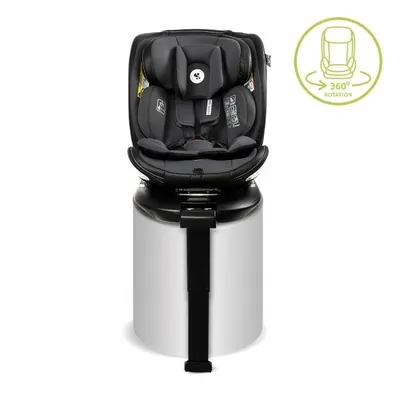 Scaun auto pentru copii Lorelli Estate Grey i-Size, isofix, baza rotativa, picior de sprijin, 0 luni-12 ani, 40-150 cm