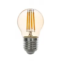 Bec LED cu filament dimabil, amber 4W, E27, 2500K, 220-240V AC