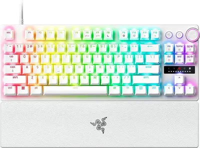 Tastatură gaming Razer - Huntsman V3 Pro TKL, Analog Optical, albă