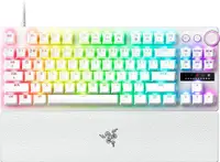 Tastatură gaming Razer - Huntsman V3 Pro TKL, Analog Optical, albă
