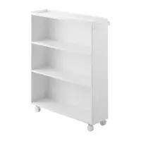 Etajeră pe roți albă din metal 59x70x16 cm Tower – YAMAZAKI