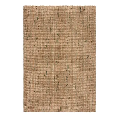 Covor verde/în culoare naturală reversibil/țesut manual din iută 120x170 cm Jute Boucle Green – Flair Rugs