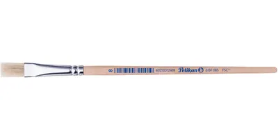 Pensula nr. 8 cu varf lat - din par de porc - Pelikan 613F