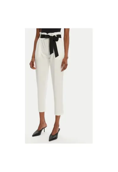 Pantaloni dama - 305265333 - Poliester/Viscoza - Bej - Bej