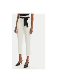 Pantaloni dama - 305265333 - Poliester/Viscoza - Bej - Bej