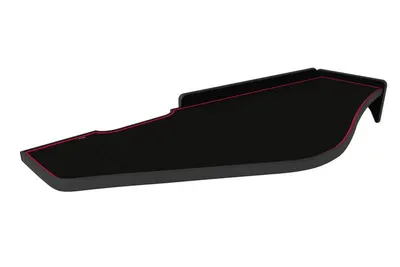 Masa lunga bord camion compatibila cu Renault T 01.2014+ , Negru cu cusatura rosie
