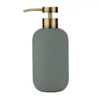 Dozator de săpun lichid verde din ceramică 200 ml Lotus – Mette Ditmer Denmark