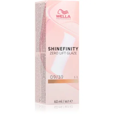 Wella Professionals Shinefinity Zero Lift Glaze vopsea de păr demipermanentă culoare 09/39 60 ml