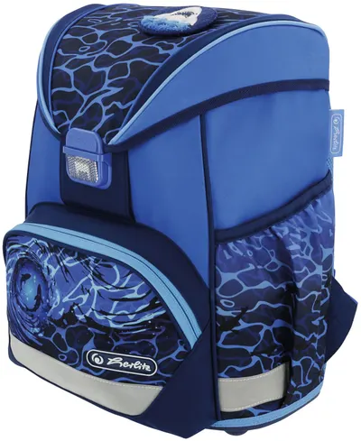 Ghiozdan școlar școalăr Herlitz UltraLight - Blue Shark