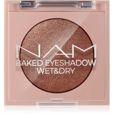 NAM Baked Eyeshadow umbre de pleoape cu sclipici culoare 03 Gold Rush 4 g