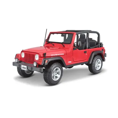 Masina Maisto Special Edition Jeep Wrangler Rubicon 1:18 Rosu