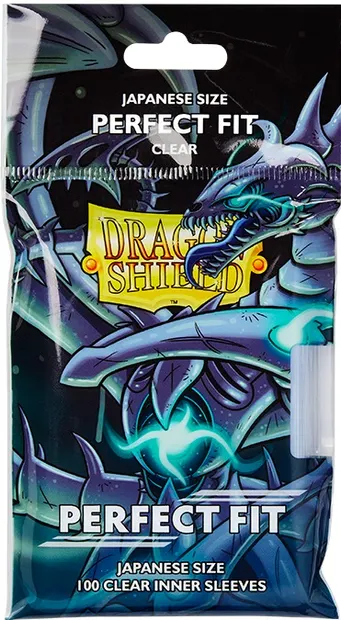 Protecții pentru cărți de joc Dragon Shield Perfect Fit Sleeves - Small Clear (100 buc.)