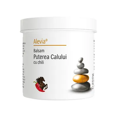 Balsam Puterea Calului cu chili, 250 g, Alevia
