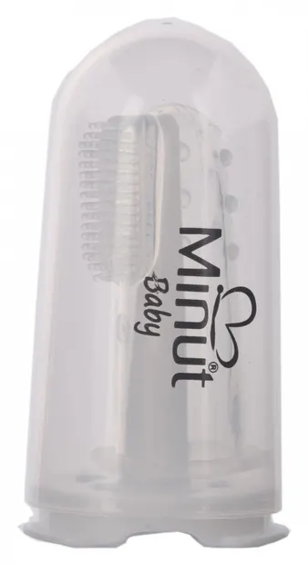 Periuta Minut baby pentru gingii si dinti bebelusi 3+