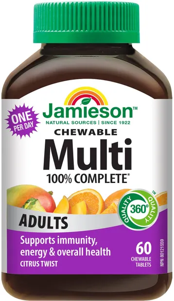 Multi Multivitamine pentru adulți, 60 comprimate masticabile, Jamieson