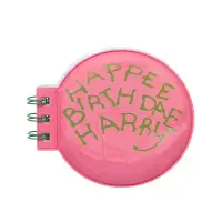 Caiet cu spirala MINISO, seria Harry Potter (Forma rotunda roz) (80 de coli)
