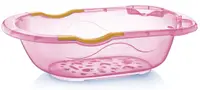 Cadă pentru bebeluși cu orificiu de scurgere BabyJem - 80 cm, roz