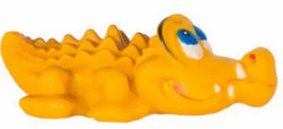 Jucarie Caine Pet Expert Vinil Crocodil Maro OPT08058