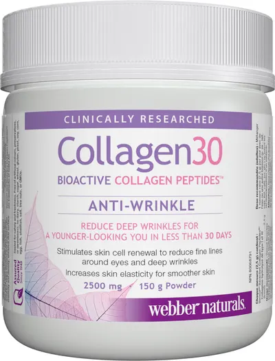 Collagen30 Bioactive Collagen Peptides, 2500 mg, 150 g, Webber Naturals