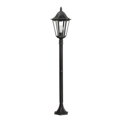 Lampa pardoseala NAVEDO negru, silver-patina 220-240V,50/60Hz IP44