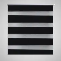 Jaluzea tip zebra, 140 x 175 cm, negru