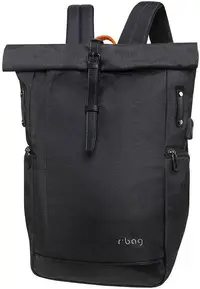 Rucsac business pentru laptop R-bag - Roll Black, 15.6"