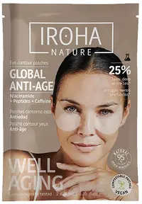 Iroha Nature Plasturi pentru ochi cu niacinamidă și peptide, 1 pereche