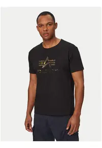 Tricou barbati - negru - bumbac