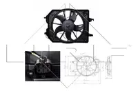 Ventilator radiator (cu carcasa) potrivit FORD FOCUS I, FOCUS I KOMBI 1.4 1.6 1.6ALK 10.98-03.05