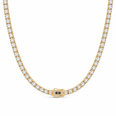 Colier Monaco Tennis Gold cu Aur 6MM