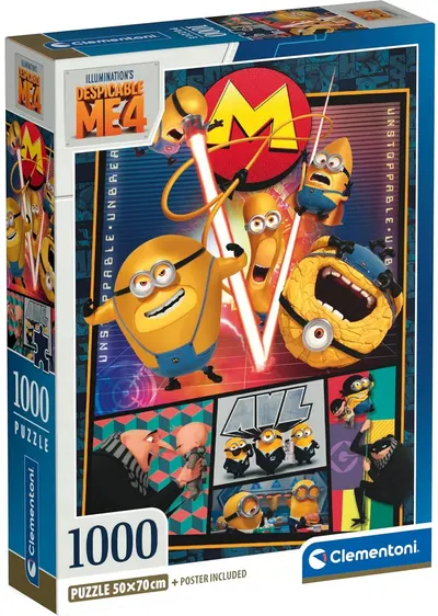 Puzzle Clementoni din 1000 piese - Despicable me 4