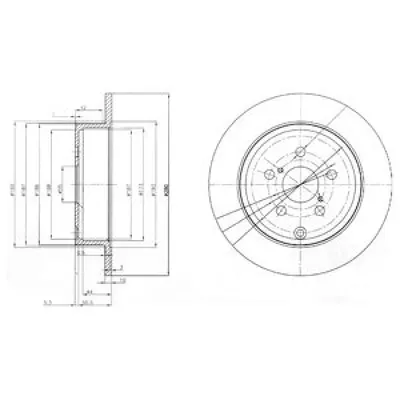 Disc frana DELPHI BG3912