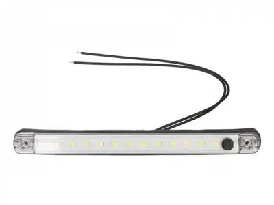 Lumina interior (cu buton, 24V) lungime: 238mm; latime: 20,6mm; inaltime:10,4mm