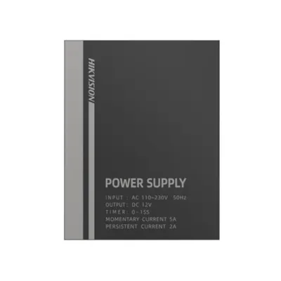 Sursa alimentare sisteme control acces Hikvision DS-K7M-AW24, 12V DC, 24W, 5A, protectie supratensiune