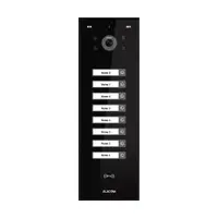 Videointerfon de exterior Electra VPU.08S03.ELBTL, 8 familii, 800 LTV, RFID, aparent, negru