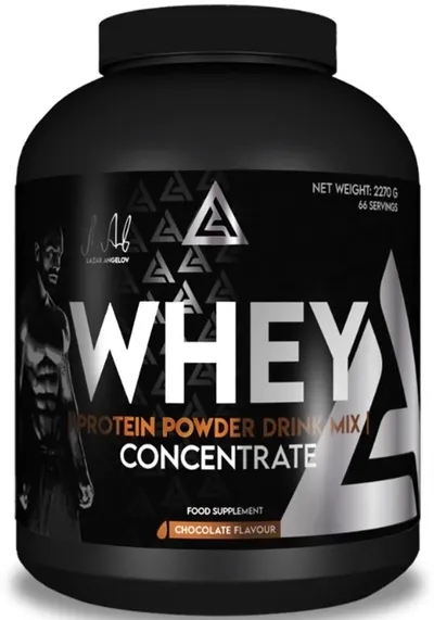 Whey Protein Powder Drink Mix, ciocolată, 2270 g, Lazar Angelov Nutrition