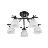 Lustra Aveline Crom+Negru+Alb 5xE27 60W